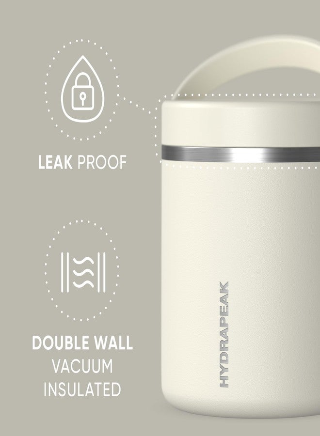 Hydrapeak 25oz Stainless Steel Vacuum Insulated Food Jar for Hot Food and Cold Food, Wide Mouth Leak-Proof Soup Jar for Adults, 10 Hours Hot and 16 Hours Cold (Ivory) - Image 2
